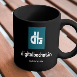 Custom Black Coffee Mug for brand Digital Bachat printed at PrincePrints